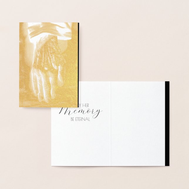 Cartão Metalizado Tchau da mão velha (Exibição)