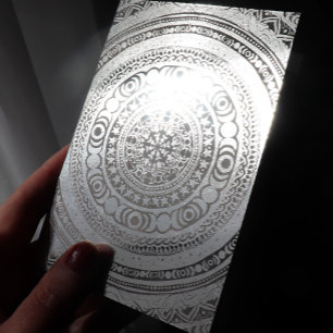 Cartão Metalizado Testemunha de Lua Tripla de Mandala