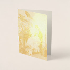 Cartão Metalizado The Young Florist (por Carl Zewy)