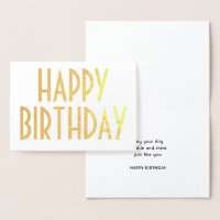Tipografia de Chic Vintage Feliz Aniversário Simpl