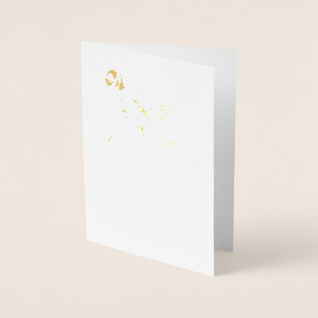 Cartão Metalizado Todo Esse Jazz | Jazz Themed Festa de aniversário  (Frente)