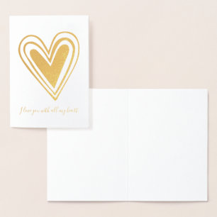 Cartão Metalizado Todo Meu Coração