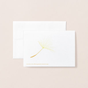 Cartão Metalizado Tuft de Dandelion Solteiro