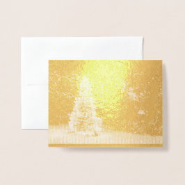 Cartão Metalizado Um Feliz Natal para você e seu