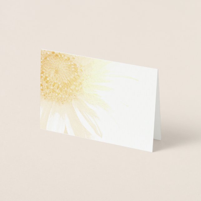 Cartão Metalizado Um girassol (Frente)