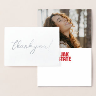 Cartão Metalizado Universidade Estadual de Jacksonville JAX STATE Bo