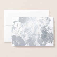 Vintage Floral Skull