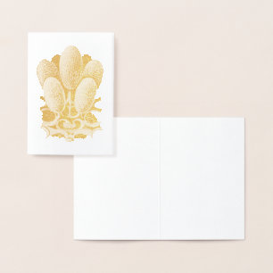 Cartão Metalizado Vintage Haeckel