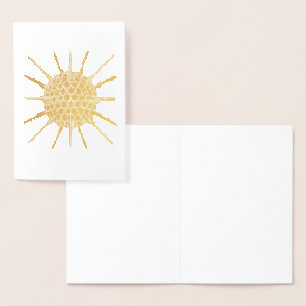 Cartão Metalizado Vintage Haeckel