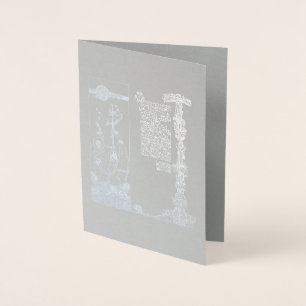 Cartão Metalizado Wynken Blynken & Nod por Jessie Marion King