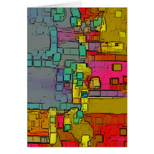 Cartão "Metrô" Arte Geométrica