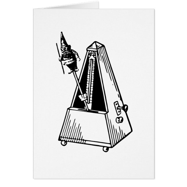 Cartão Metrônomo do Musical de Metrognome (Frente)