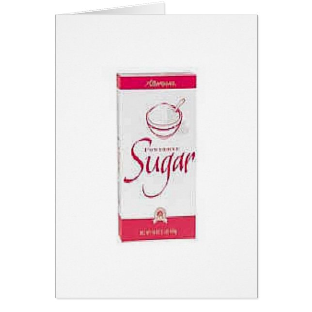 Cartão Meu açúcar (Frente)