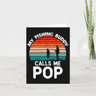 Cartão Meu Amigo De Pesca Me Chama Pop Retro Vintage Gran