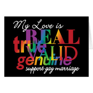 Cartão Meu Amor É Casamento gay De Apoio Real