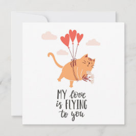 Cartão Meu amor está voando para você 