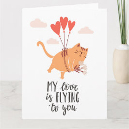 Cartão Meu amor está voando para você 