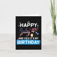Meu aniversário Dia 4 de julho Dia da Independênci