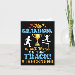 Cartão Meu Avô Está Lá Na Ajuda Da Pista.