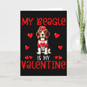 Cartão Meu Beagle É Meu Coração de Valentina Fantasia Don