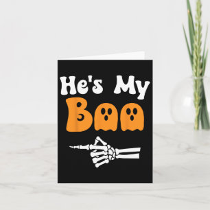 Cartão Meu Boo Correspondente Halloween Pajama Casais Ha
