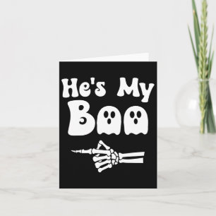 Cartão Meu Boo Correspondente Halloween Pajama Casais Ha