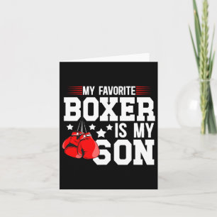 Cartão Meu Boxer Favorito É Meu Filho Boxando Pai Fath