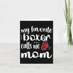 Cartão Meu Boxer Favorito Me Chama De Boxing Mãe Boxing M