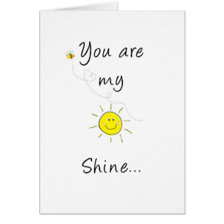 Cartão Meu brilho do sol