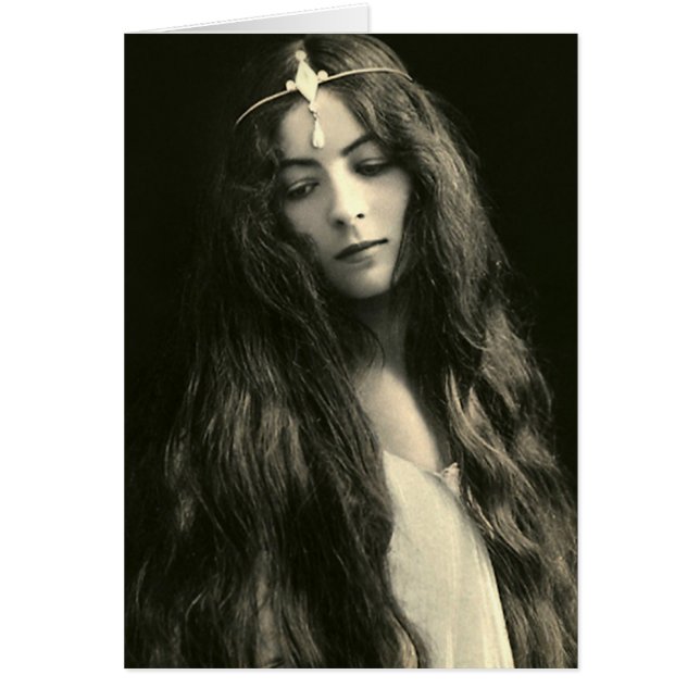 Cartão Meu cabelo é muito longo (Frente)