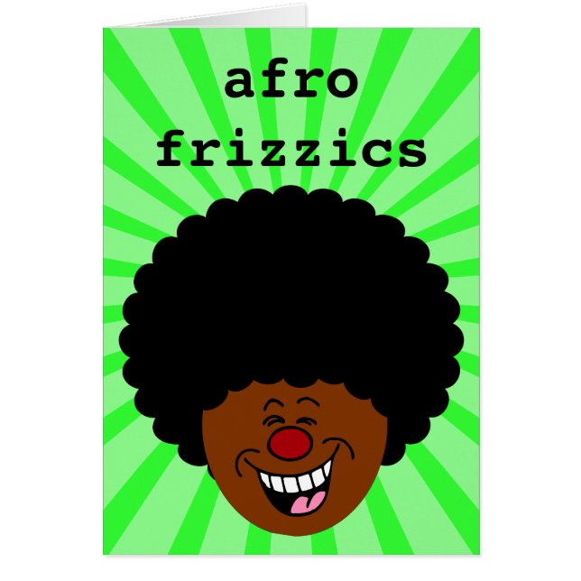 Cartão Meu cabelo provoca a lei de gravidade e de (Frente)