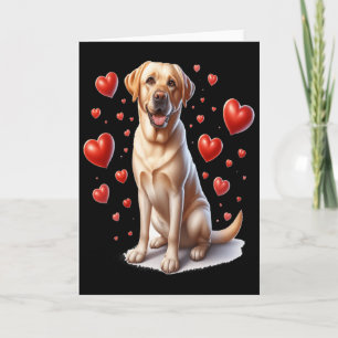 Cartão Meu Cachorro Labrador Amarelo é Meu Coração de Val