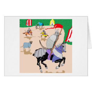 Cartão Meu cavaleiro na armadura de brilho