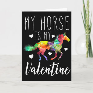 Cartão Meu Cavalo É Meu Namorado Amante De Cavalgar