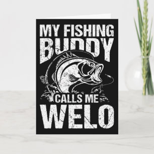 Cartão Meu Companheiro de Pesca Me Chama de Vô Pescador d