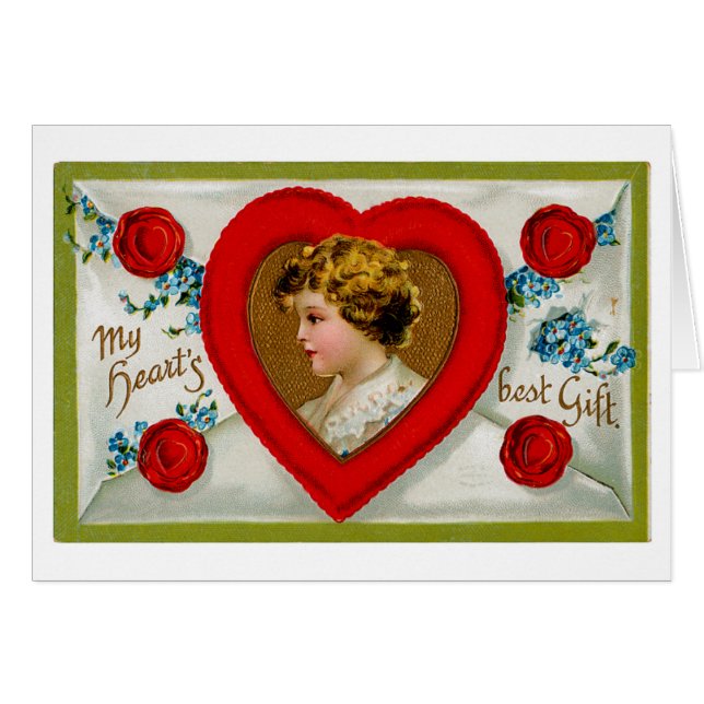 Cartão Meu Coração Melhor Presente (Frente Horizontal)