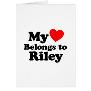 Cartão Meu Coração Pertence a Riley