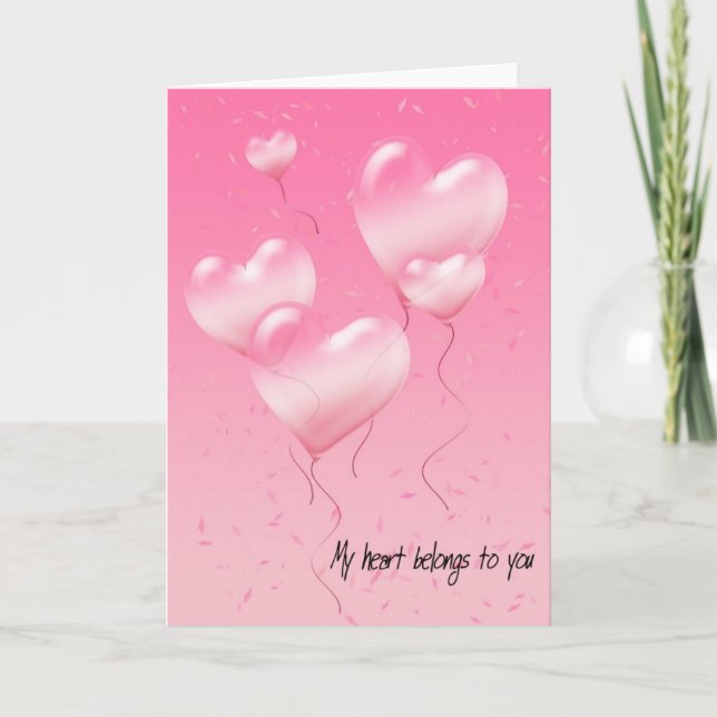 Cartão Meu Coração Pertence a Você (Frente)