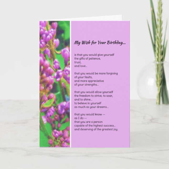 Cartão Meu Desejo Pelo Seu Aniversário... (Frente)