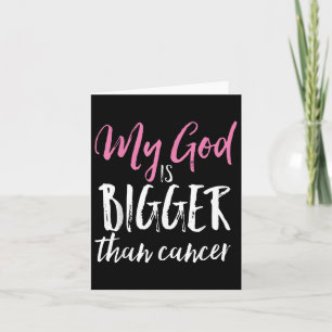 Cartão Meu Deus É Maior Que A Consciência Cancer Cristã