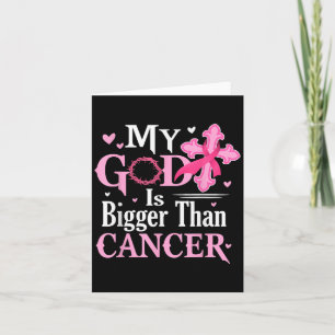 Cartão Meu Deus É Maior Que O Cancer De Mama Cancer Aware