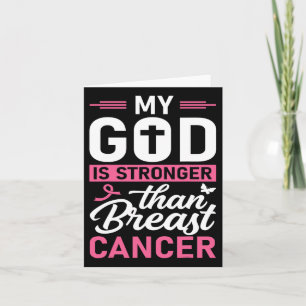 Cartão Meu Deus É Mais Forte Que A Consciência Do Cancer