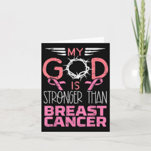 Cartão Meu Deus é mais forte que a consciência do Cancer 