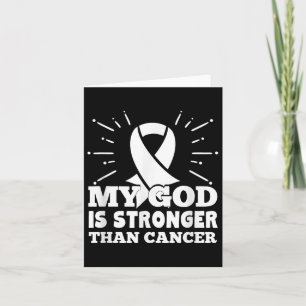 Cartão Meu Deus É Mais Forte Que A Fé Do Cancer Pulmonar