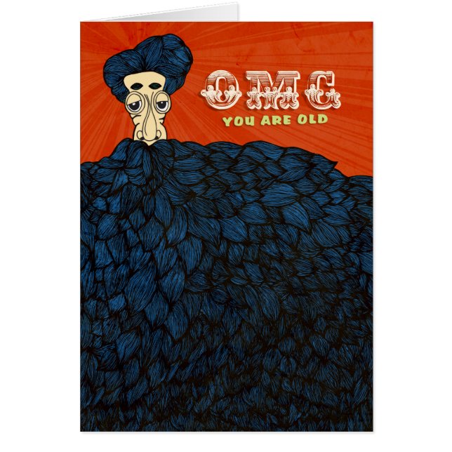 Cartão Meu Deus, você é velho (Frente)