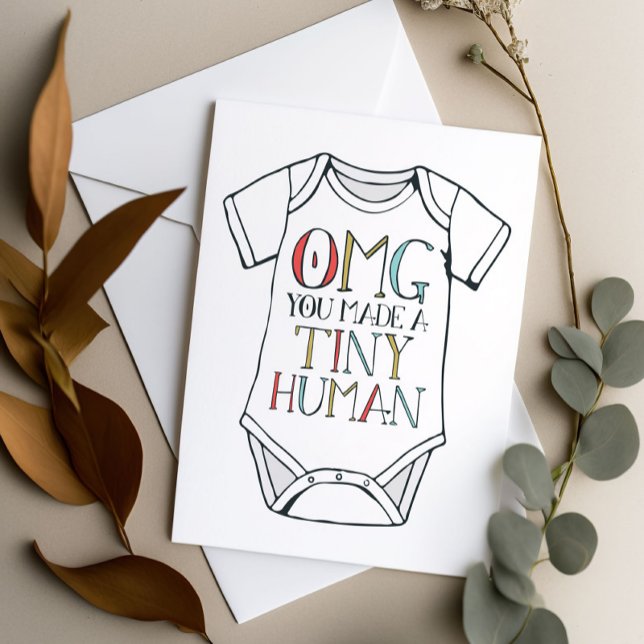 Cartão Meu Deus, Você Fez Um Pequeno Homem (Criador carregado)