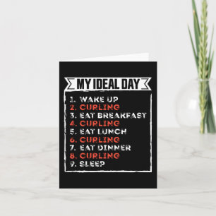 Cartão Meu Dia Ideal Presente de Aniversário Engraçado de