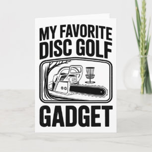 Cartão Meu Disco de Golfe Gadget Favorito Piada da Motoss