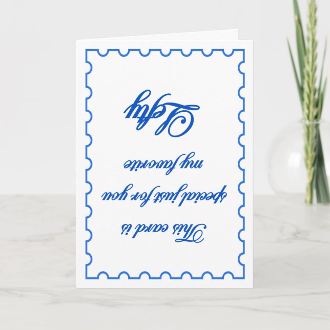 Cartão Meu esquerdista favorito (Frente)