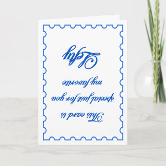 Cartão Meu esquerdista favorito